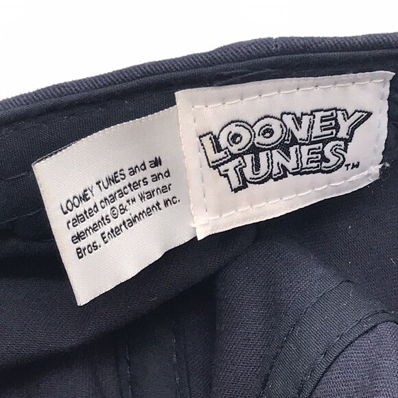 Y2K Looney Tunes Tweety Bird Basketball Navy Hat Headwear 2000s Strapback Cap - Picture 6 of 6